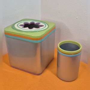 Tissue Box Cover and Cup All That Jazz Whimsical and Rare